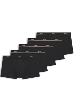 Eng anliegende Boxershorts aus Stretch-Baumwolle im Fünferpack