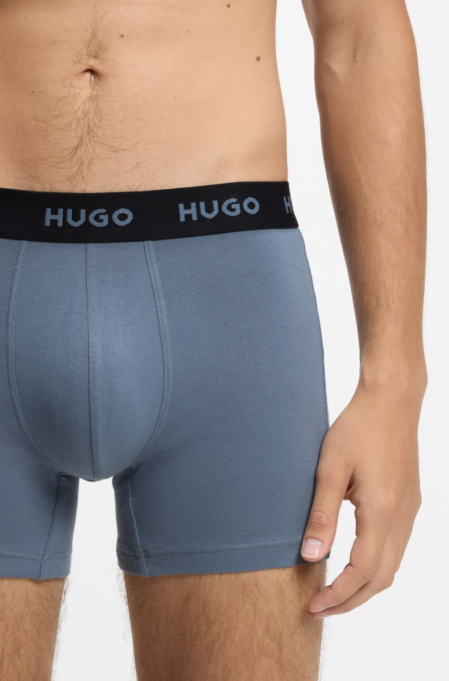 Eng anliegende Boxershorts mit Logo aus Stretch-Baumwolle im Dreierpack