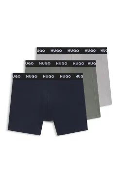 Eng anliegende Boxershorts mit Logo aus Stretch-Baumwolle im Dreierpack