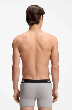 Eng anliegende Boxershorts mit Logo aus Stretch-Baumwolle im Dreierpack