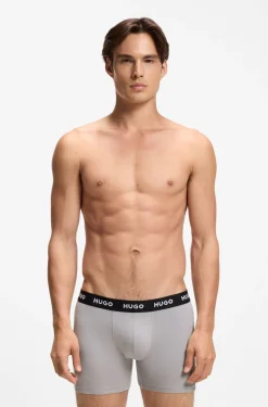 Eng anliegende Boxershorts mit Logo aus Stretch-Baumwolle im Dreierpack