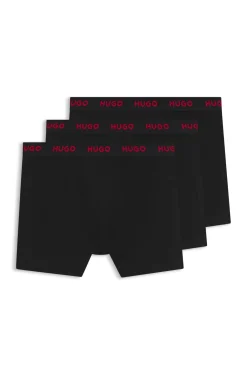 Eng anliegende Boxershorts mit Logo aus Stretch-Baumwolle im Dreierpack