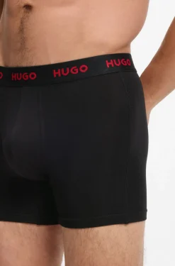 Eng anliegende Boxershorts mit Logo aus Stretch-Baumwolle im Dreierpack