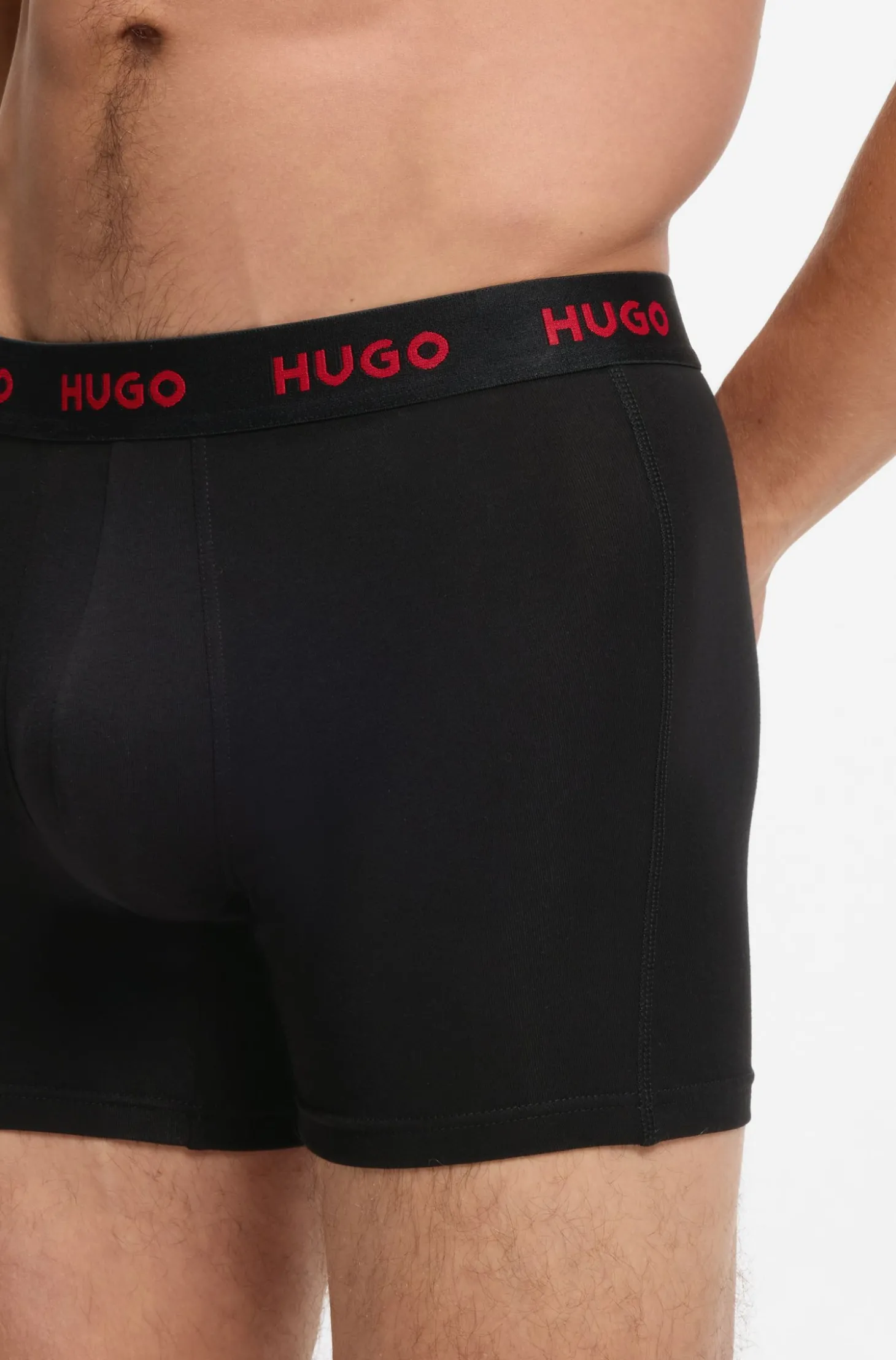 Eng anliegende Boxershorts mit Logo aus Stretch-Baumwolle im Dreierpack