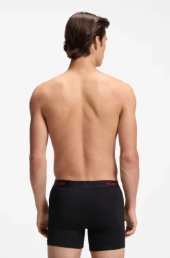 Eng anliegende Boxershorts mit Logo aus Stretch-Baumwolle im Dreierpack