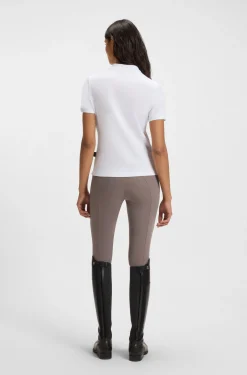 Equestrian Poloshirt aus Stretch-Baumwolle mit Double-B-Monogramm