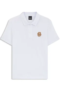 Equestrian Poloshirt aus Stretch-Baumwolle mit Double-B-Monogramm