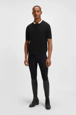 Equestrian Pullover aus Baumwolle mit Polokragen