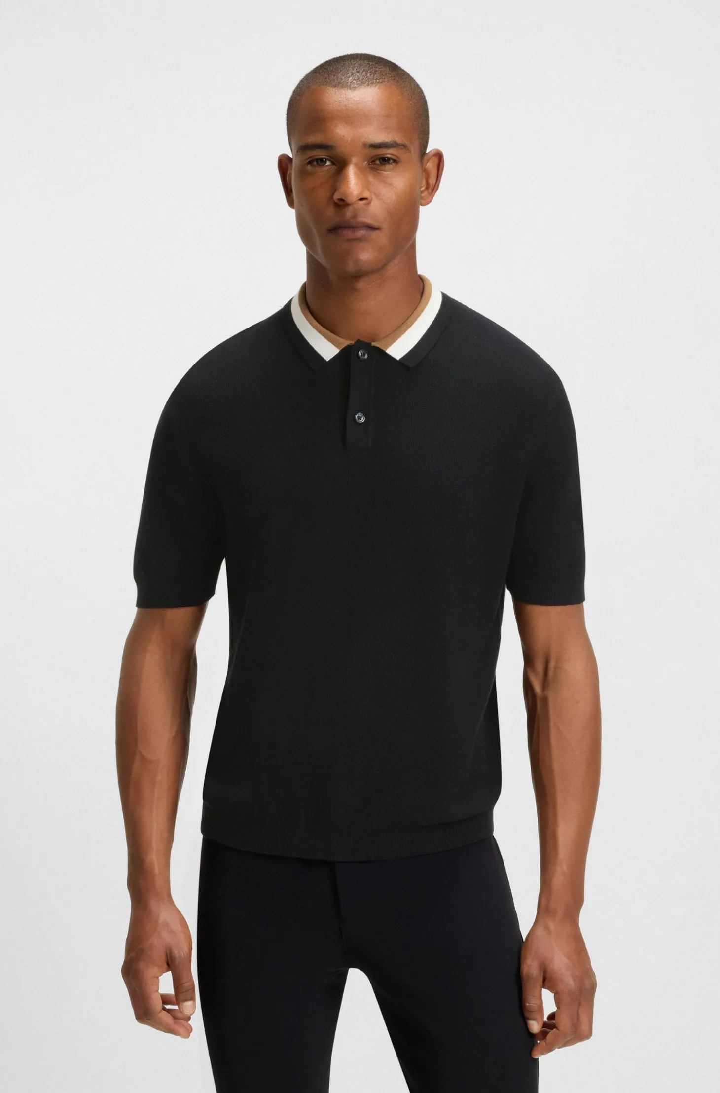 Equestrian Pullover aus Baumwolle mit Polokragen