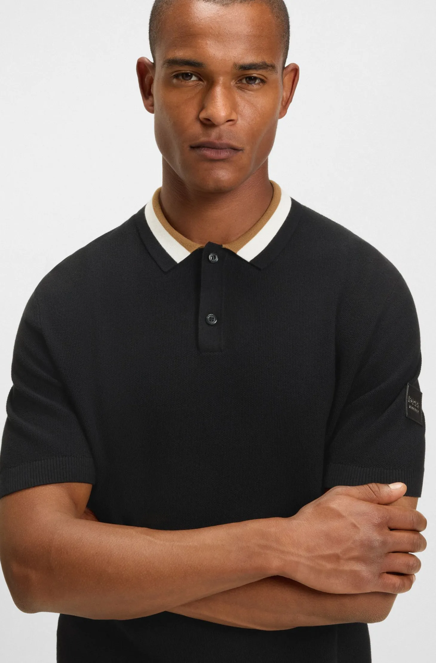Equestrian Pullover aus Baumwolle mit Polokragen