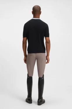 Equestrian Pullover aus Baumwolle mit Polokragen