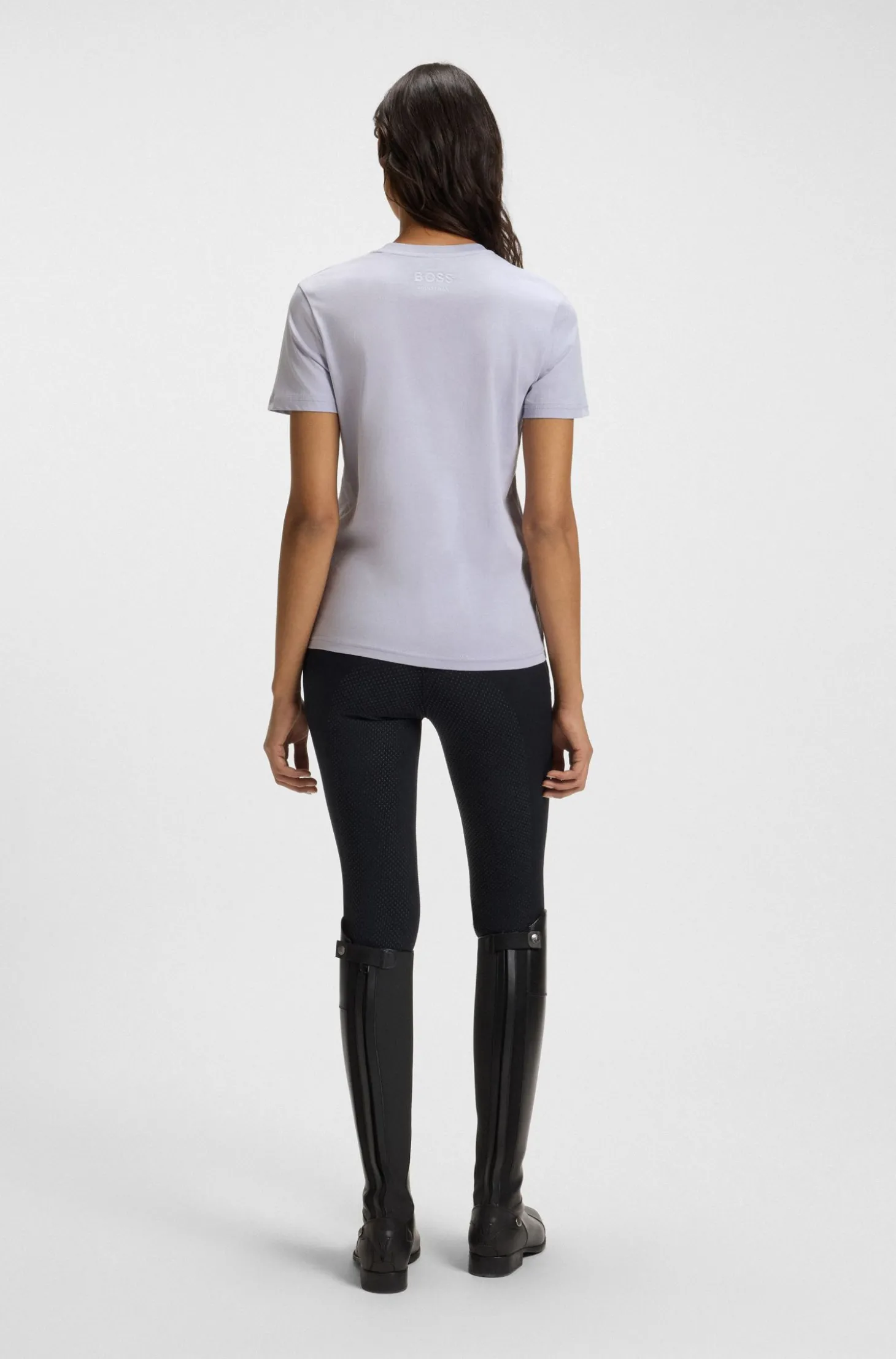 Equestrian T-Shirt aus Stretch-Baumwolle mit Double-B-Monogramm