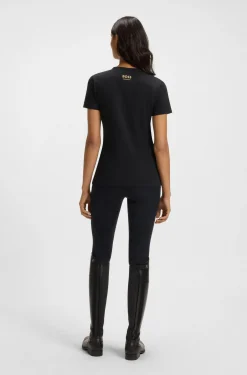 Equestrian T-Shirt aus Stretch-Baumwolle mit Double-B-Monogramm