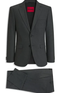 Extra Slim-Fit Anzug aus elastischem Woll-Mix