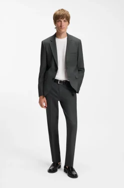 Extra Slim-Fit Anzug aus elastischem Woll-Mix