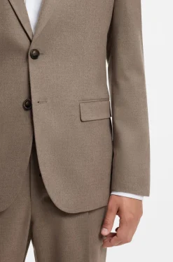 Extra Slim-Fit Anzugsakko aus meliertem Flanell