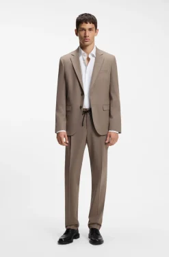 Extra Slim-Fit Anzugsakko aus meliertem Flanell