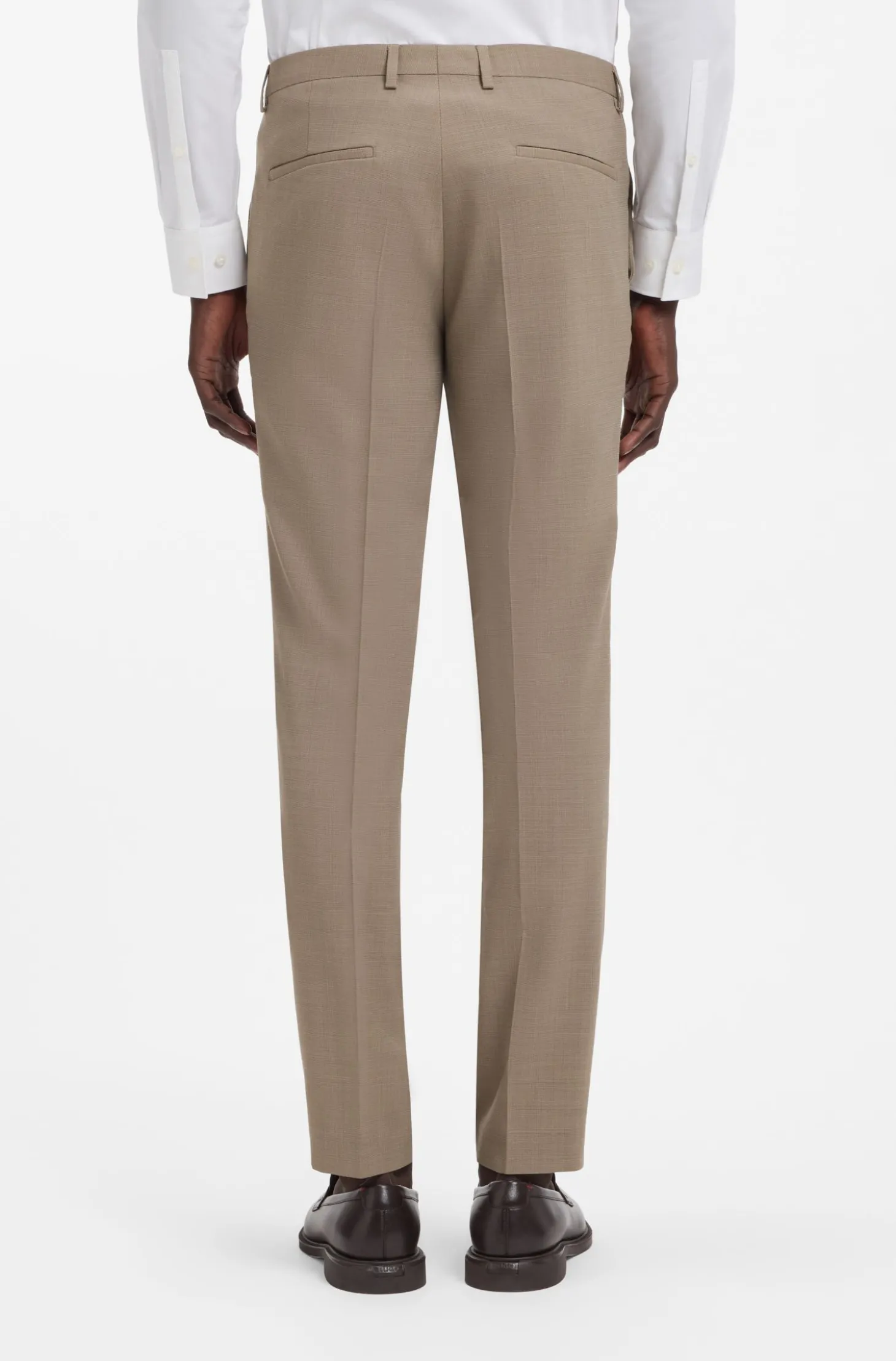 Extra Slim-Fit Dreiteiler aus strukturiertem Stretch-Gewebe
