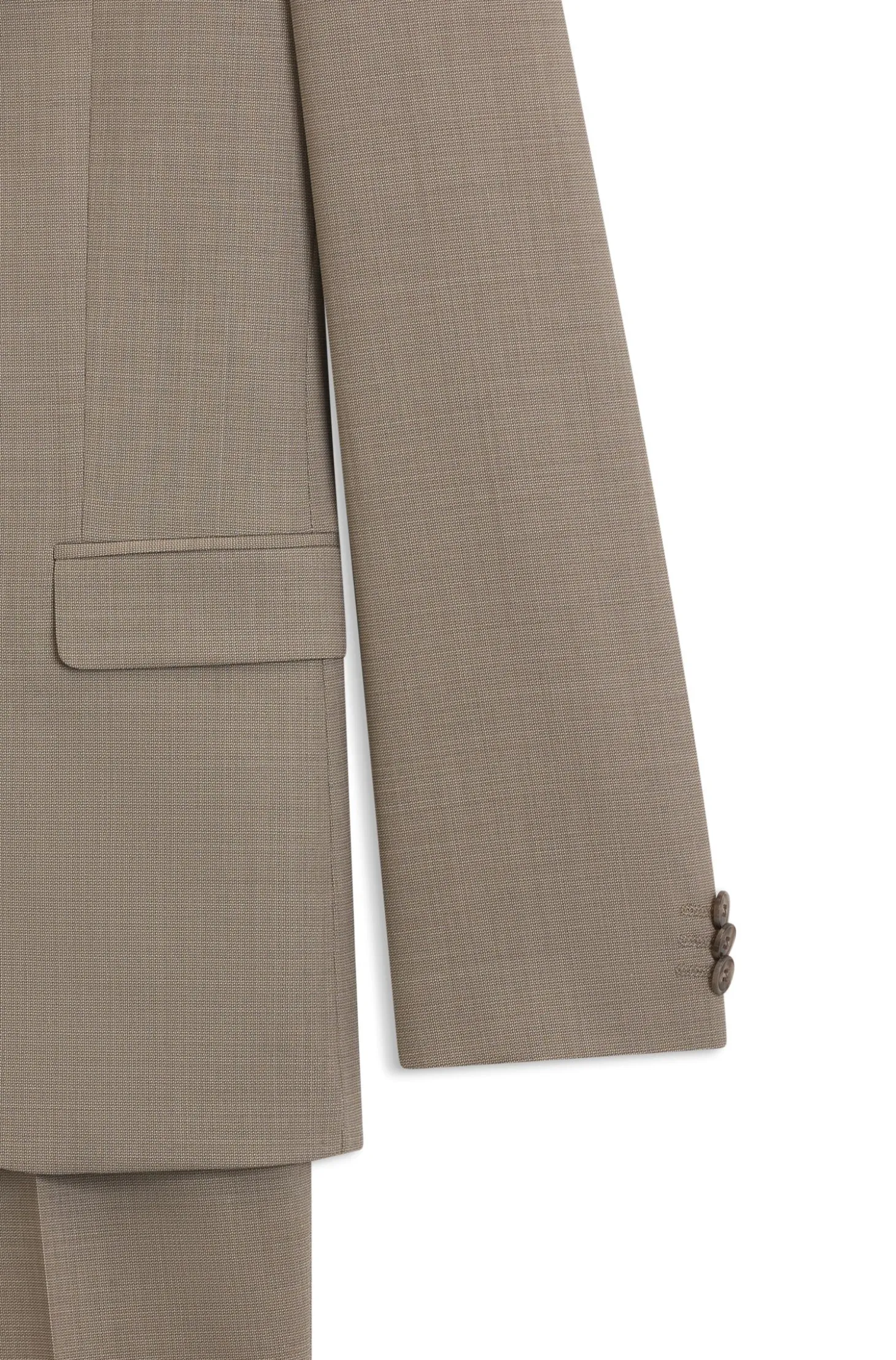 Extra Slim-Fit Dreiteiler aus strukturiertem Stretch-Gewebe