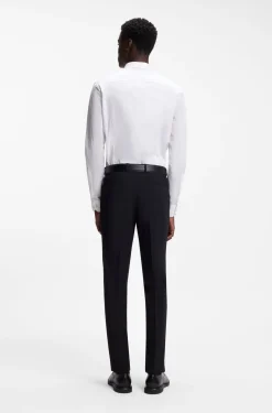 Extra Slim-Fit Hemd aus elastischer Baumwoll-Popeline