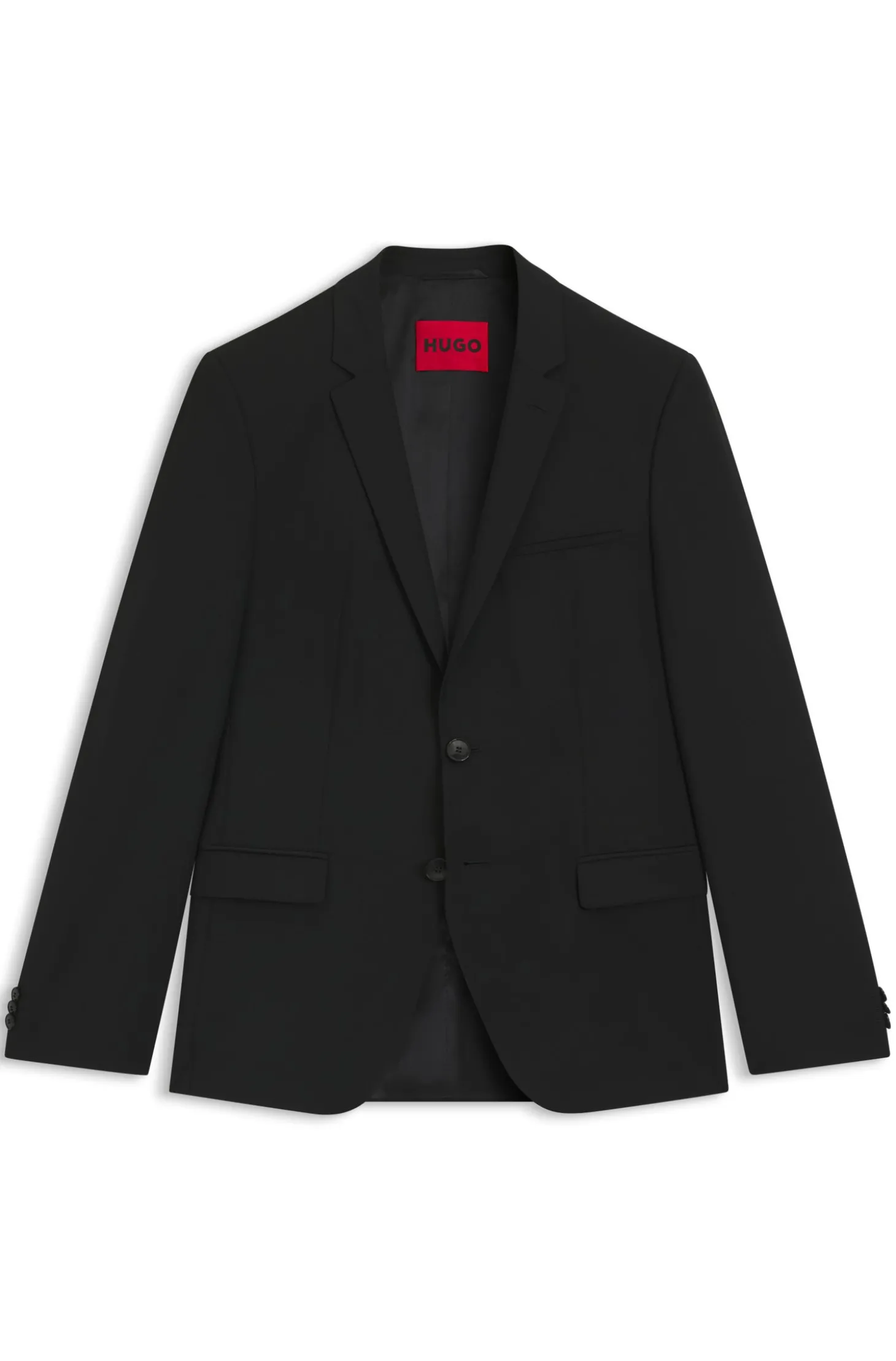 Extra Slim-Fit Jacke aus elastischem Woll-Mix
