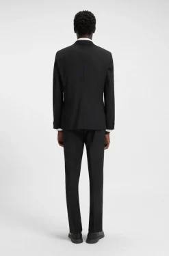 Extra Slim-Fit Jacke aus elastischem Woll-Mix