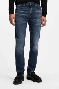 Extra Slim-Fit Jeans aus blauem Stretch-Denim