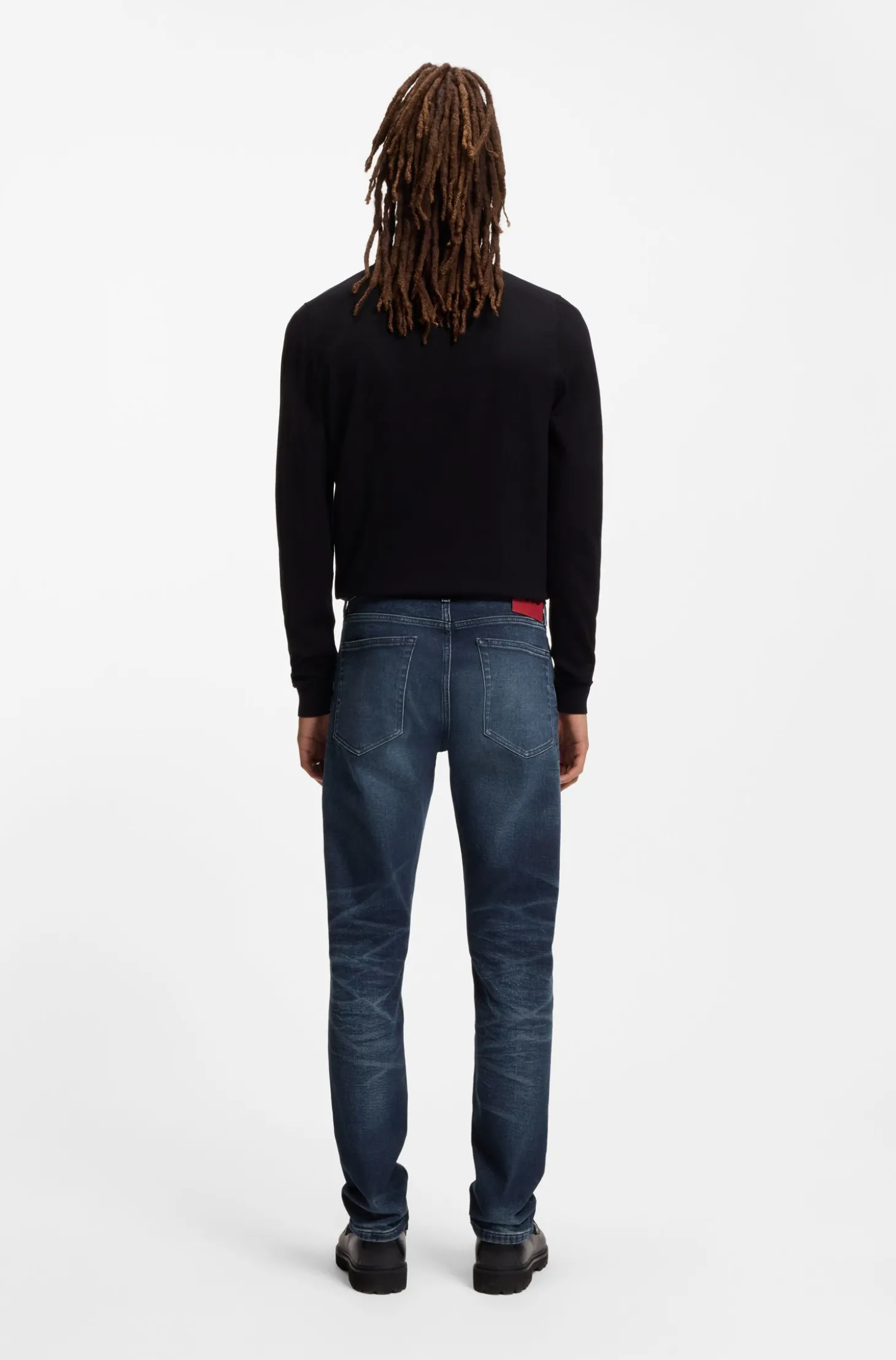 Extra Slim-Fit Jeans aus blauem Stretch-Denim