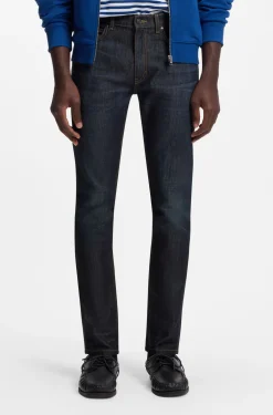 Extra Slim-Fit Jeans aus dunkelblauem Stretch-Denim