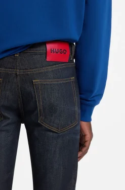 Extra Slim-Fit Jeans aus dunkelblauem Stretch-Denim