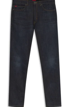 Extra Slim-Fit Jeans aus dunkelblauem Stretch-Denim