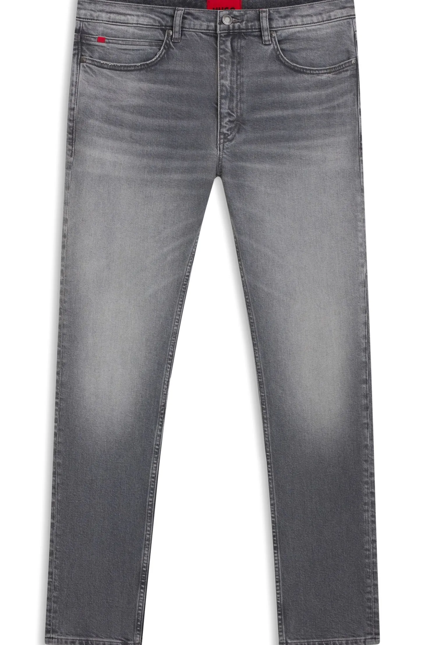 Extra Slim-Fit Jeans aus grauem Stretch-Denim