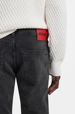 Extra Slim-Fit Jeans aus grauem Stretch-Denim