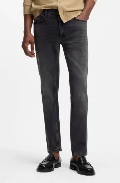 Extra Slim-Fit Jeans aus grauem Stretch-Denim