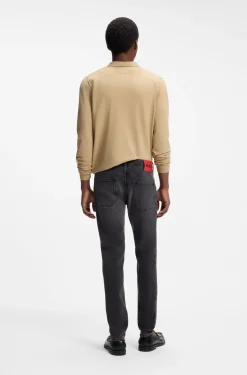 Extra Slim-Fit Jeans aus grauem Stretch-Denim