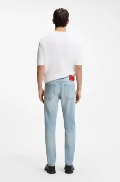 Extra Slim-Fit Jeans aus leuchtend blauem Stretch-Denim
