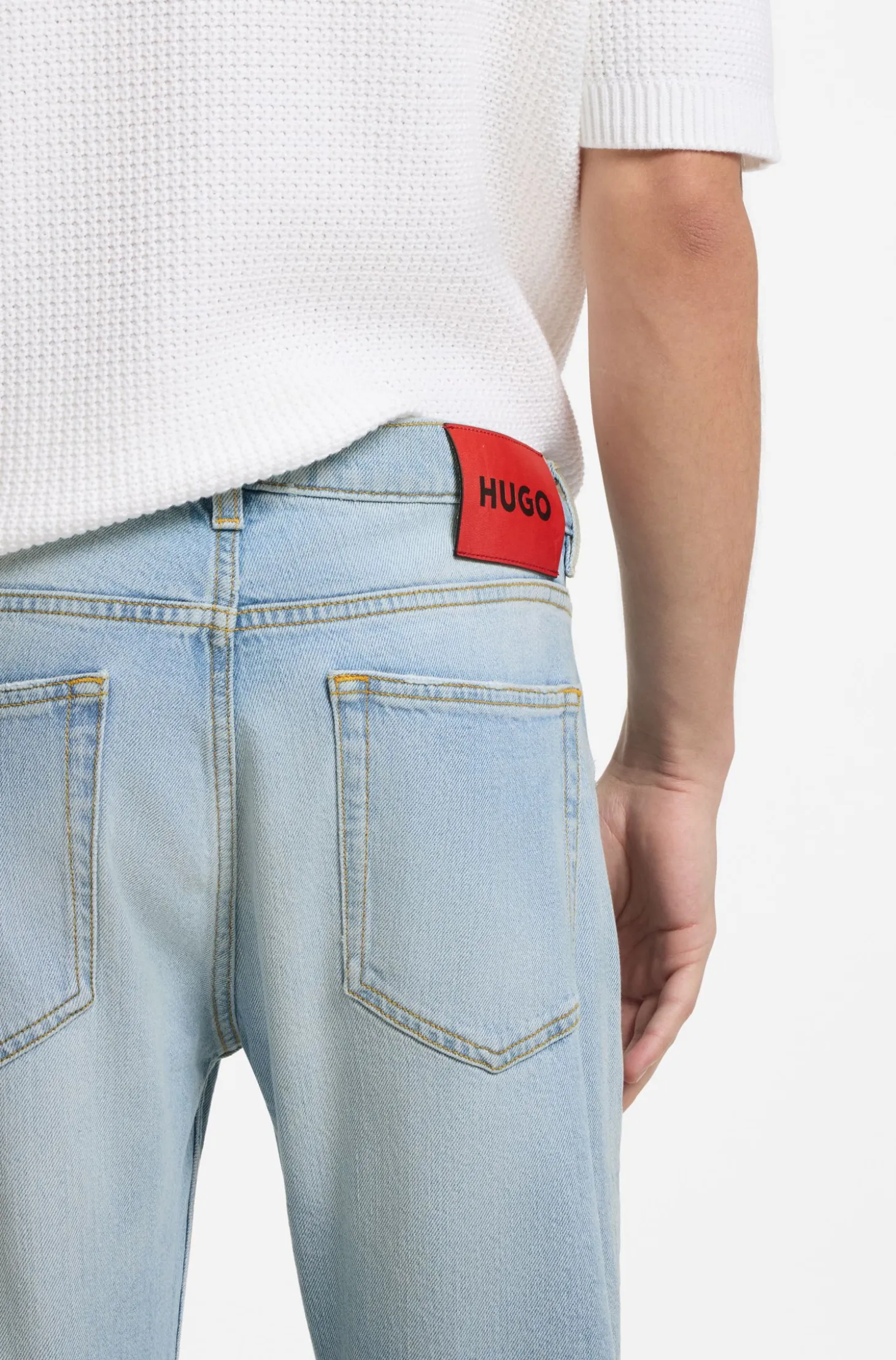 Extra Slim-Fit Jeans aus leuchtend blauem Stretch-Denim