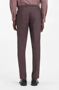 Extra Slim-Fit Popeline-Anzug aus Woll-Mix