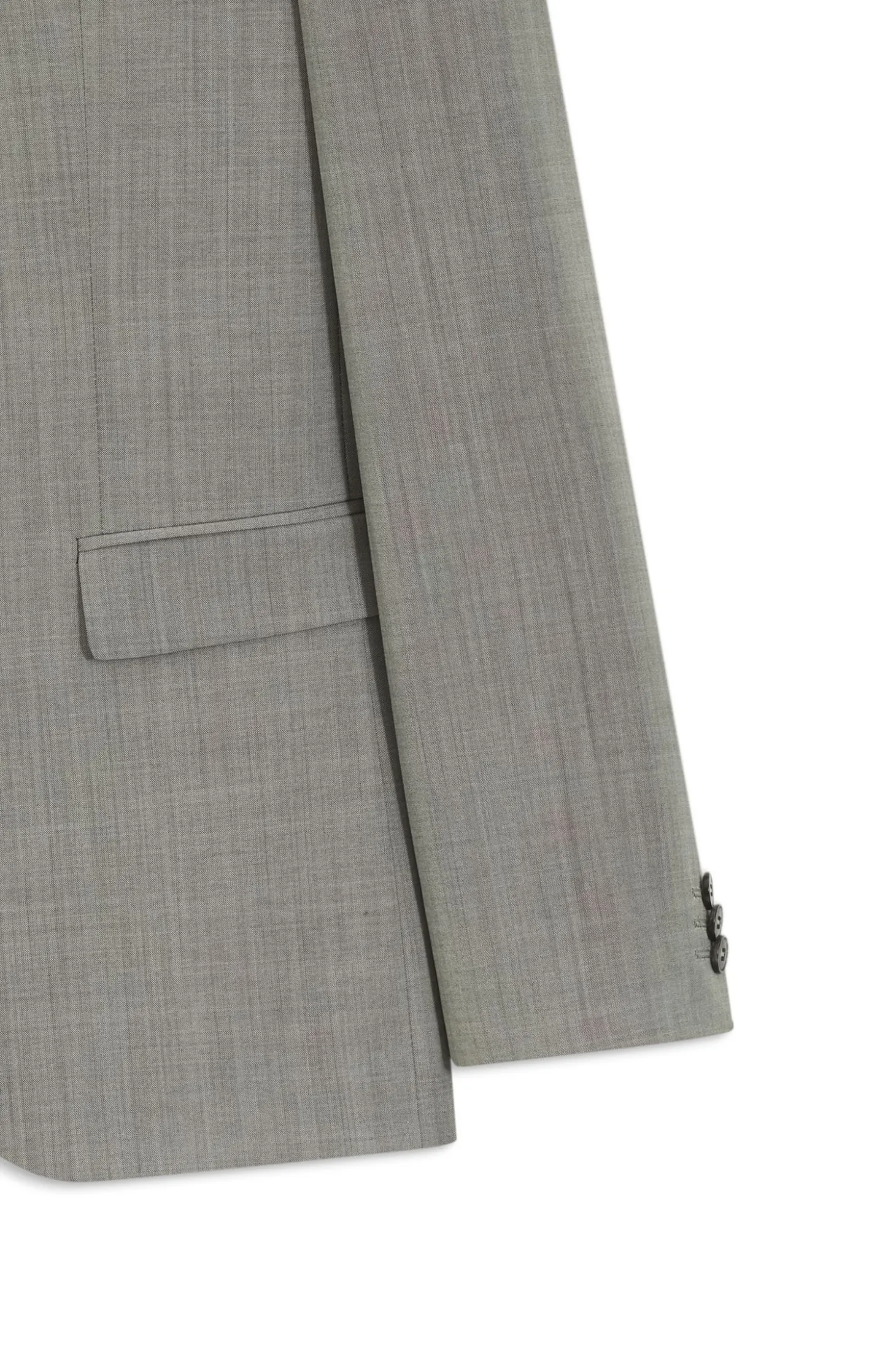 Extra Slim-Fit Popeline-Anzug aus Woll-Mix