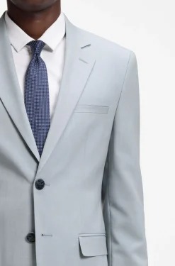 Extra Slim-Fit Popeline-Anzug aus Woll-Mix