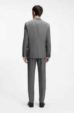 Extra Slim-Fit Sakko aus strukturierter Schurwolle