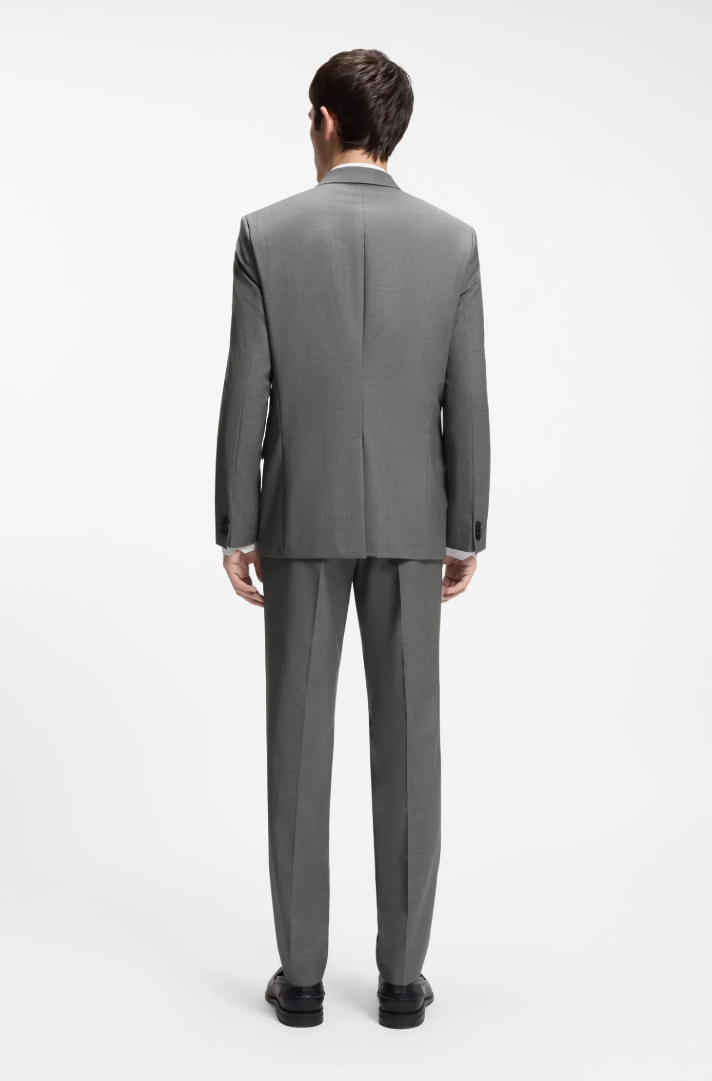 Extra Slim-Fit Sakko aus strukturierter Schurwolle