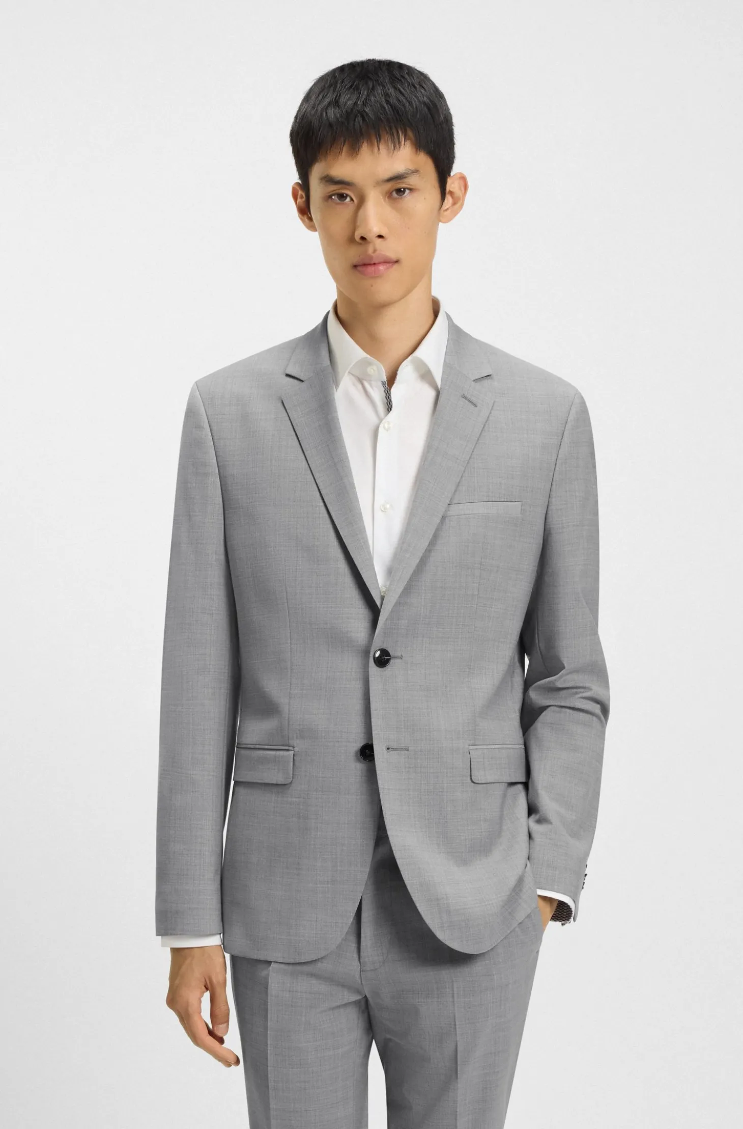 Extra Slim-Fit Sakko aus Woll-Mix
