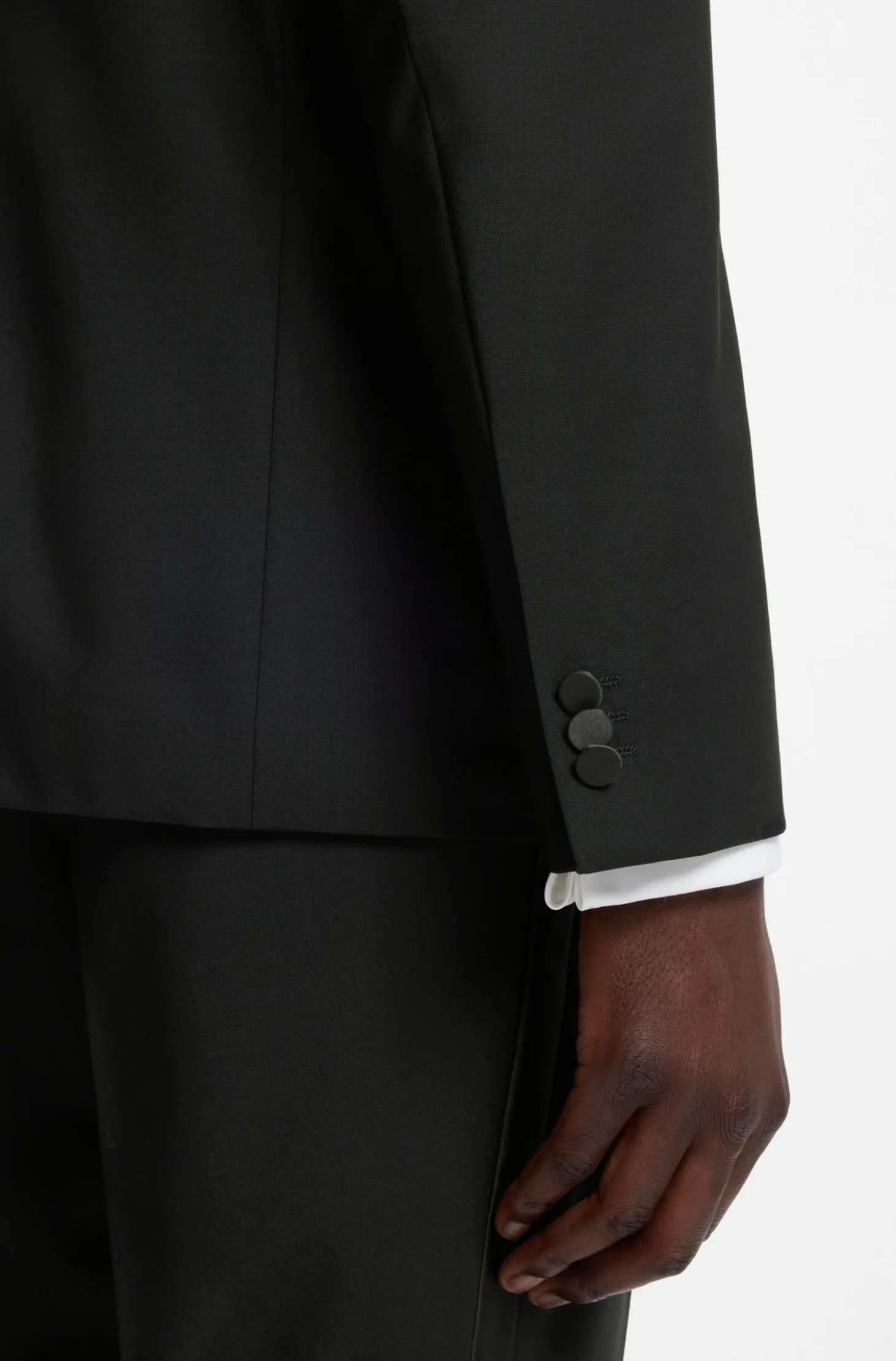 Extra Slim-Fit Smoking-Jackett aus Woll-Mix