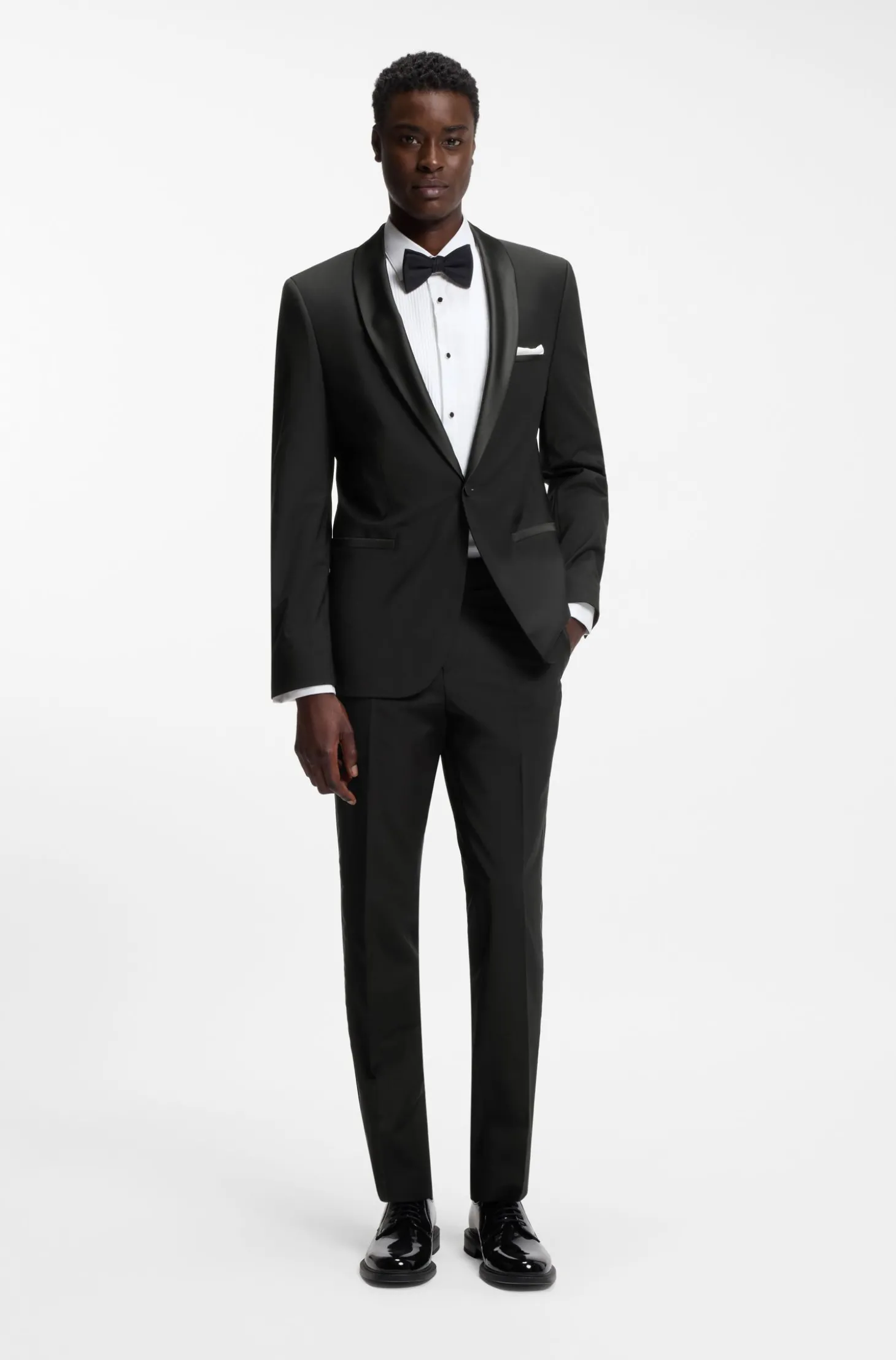 Extra Slim-Fit Smoking-Jackett aus Woll-Mix