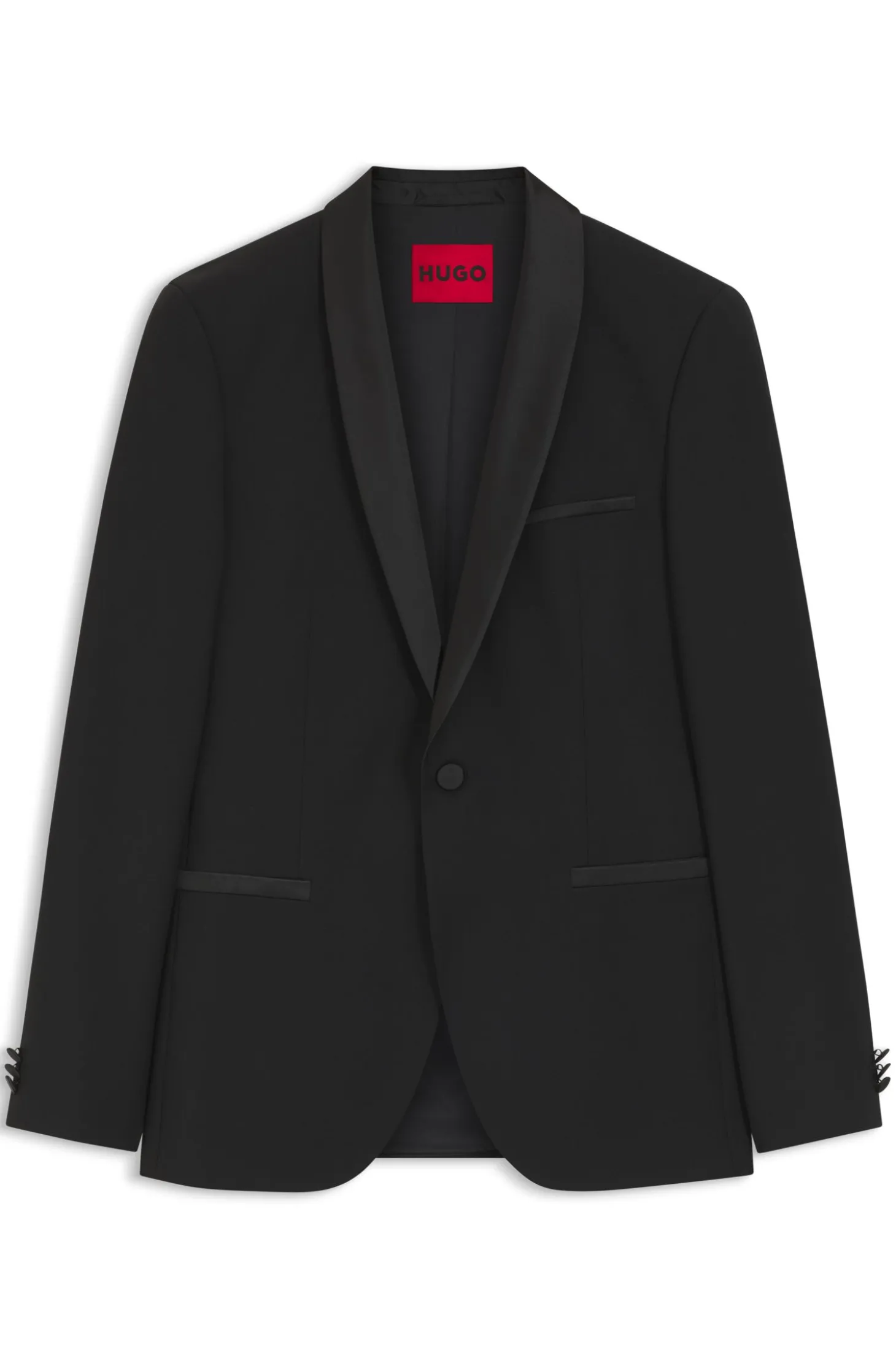 Extra Slim-Fit Smoking-Jackett aus Woll-Mix