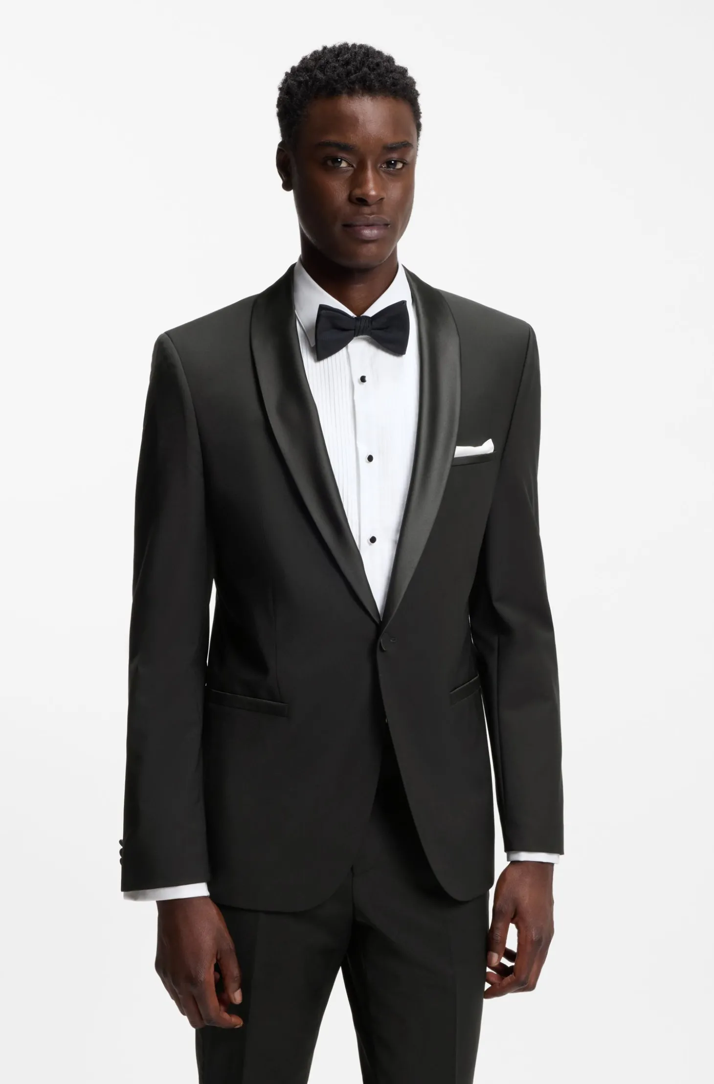 Extra Slim-Fit Smoking-Jackett aus Woll-Mix