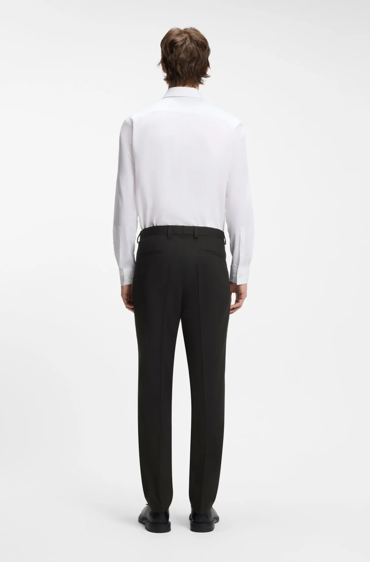 Extra Slim-Fit Twill-Hose aus Woll-Mix