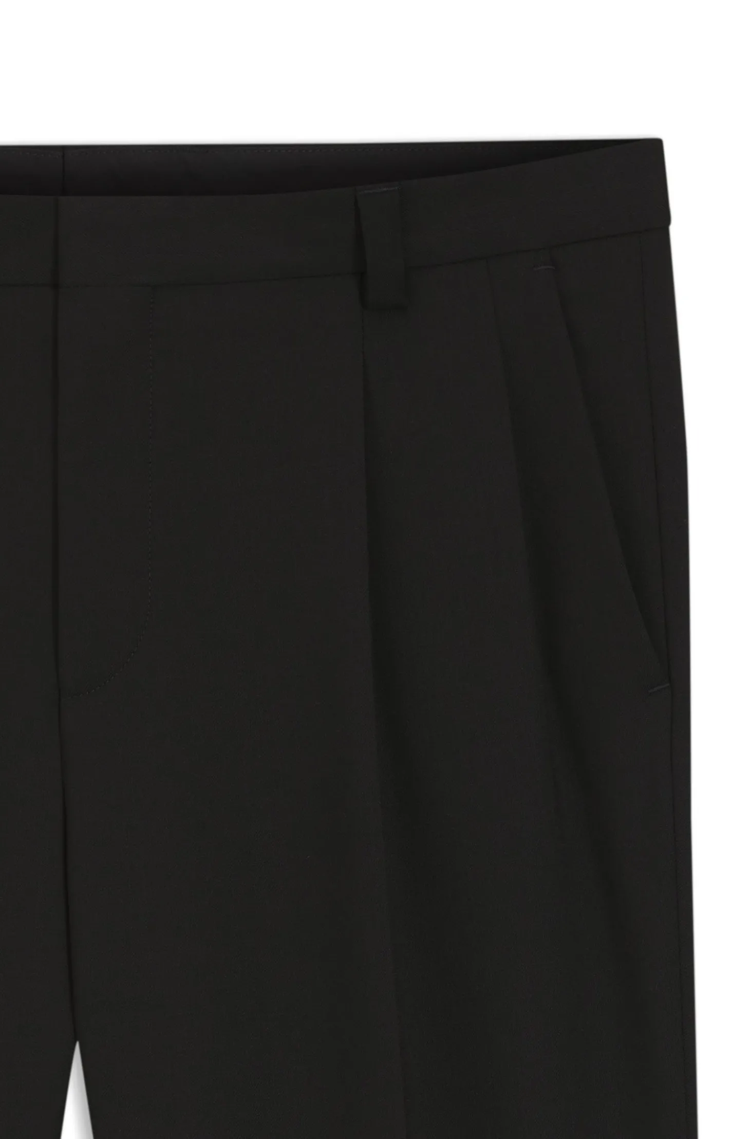 Extra Slim-Fit Twill-Hose aus Woll-Mix
