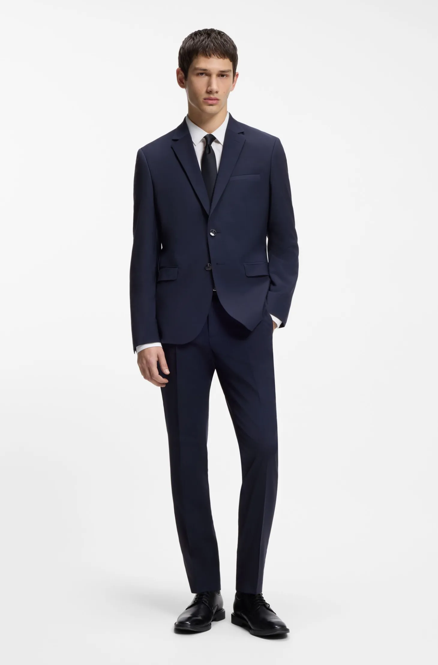 Extra Slim-Fit Zweiteiler aus Woll-Mix